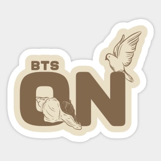 On BTS Fanart simple Sticker